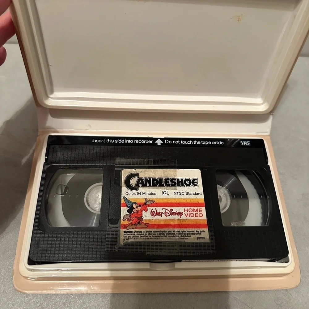 Disney | Media | Candleshoe Vhs Walt Disney Embedded White Clamshell ...